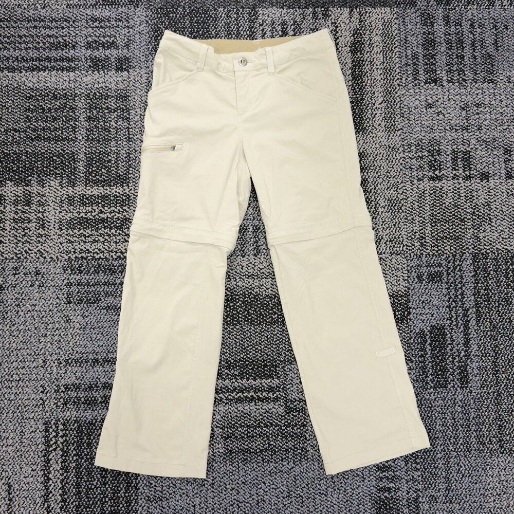 Patagonia Quandary Pants Womens Size 0 Beige Hiking Trail Outdoor Nylon Stretch